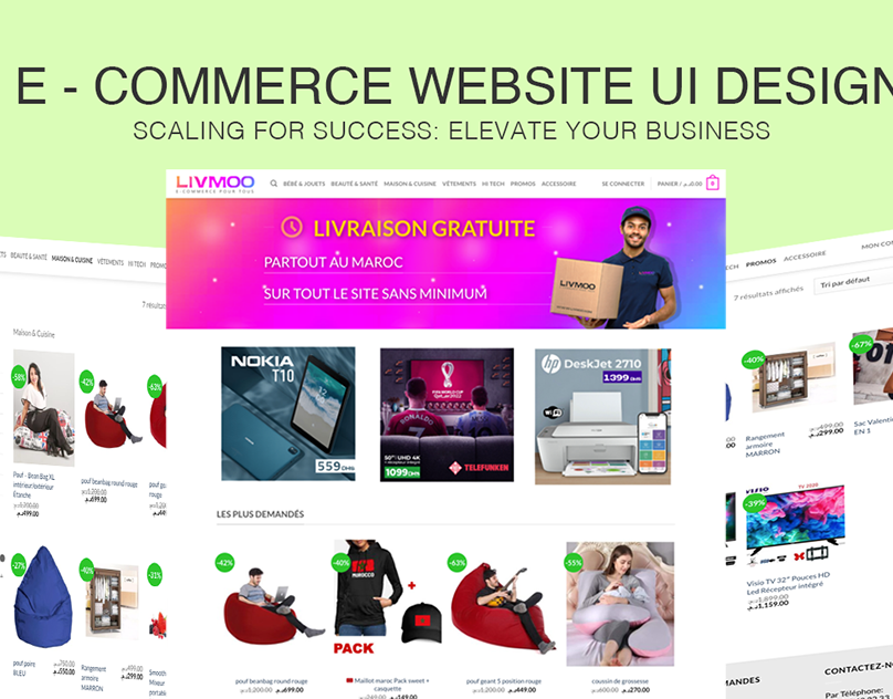 E-commerce landing UI