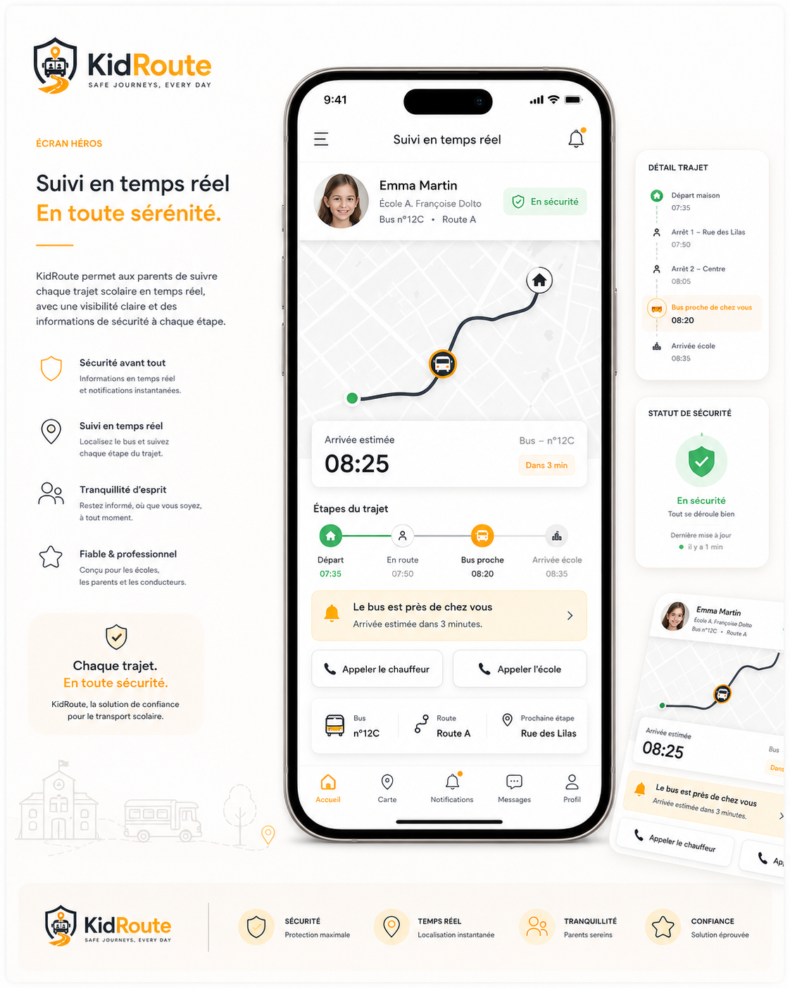 KidRoute — school transport app